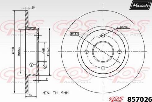 Maxtech 857026.0000 - Əyləc Diski furqanavto.az