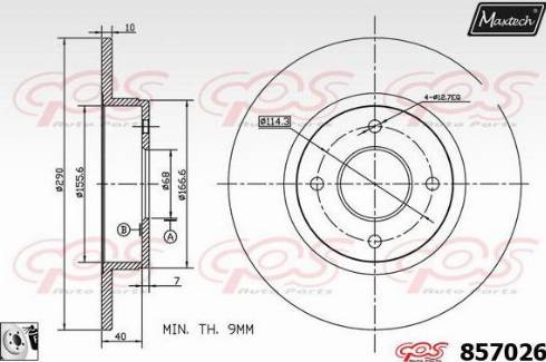 Maxtech 857026.0080 - Əyləc Diski furqanavto.az