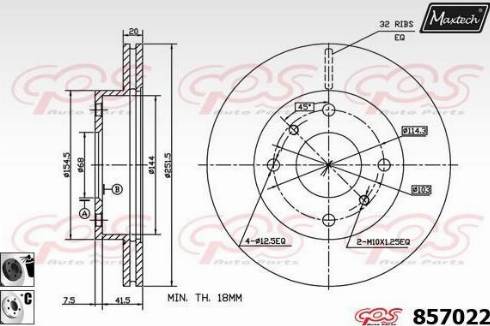 Maxtech 857022.6060 - Əyləc Diski furqanavto.az