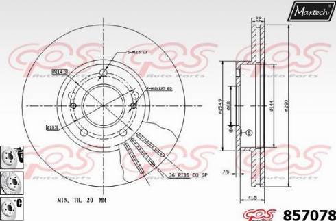 Maxtech 857078.6880 - Əyləc Diski furqanavto.az