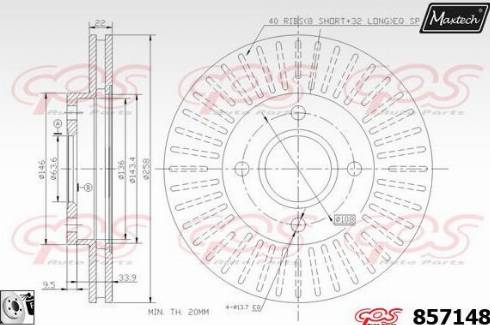 Maxtech 857148.0080 - Əyləc Diski furqanavto.az