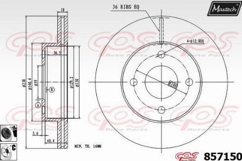 Maxtech 857150.6060 - Əyləc Diski furqanavto.az