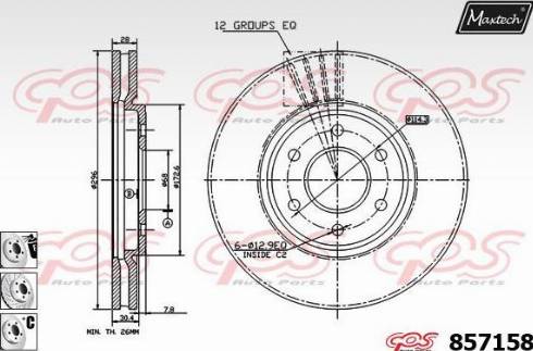 Maxtech 857158.6880 - Əyləc Diski furqanavto.az