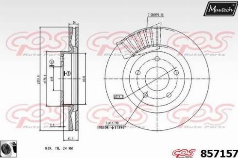 Maxtech 857157.0060 - Əyləc Diski furqanavto.az