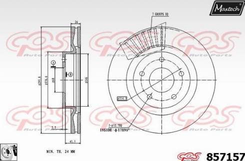 Maxtech 857157.0080 - Əyləc Diski furqanavto.az