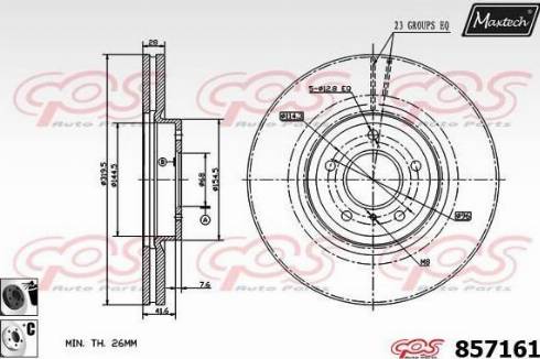 Maxtech 857161.6060 - Əyləc Diski furqanavto.az