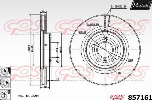 Maxtech 857161.6880 - Əyləc Diski furqanavto.az