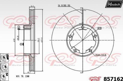 Maxtech 857162.6980 - Əyləc Diski furqanavto.az