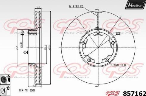 Maxtech 857162.6060 - Əyləc Diski furqanavto.az