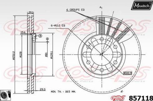 Maxtech 857118.0060 - Əyləc Diski furqanavto.az