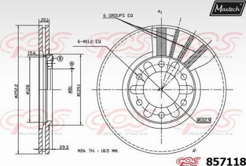 Maxtech 857118.0000 - Əyləc Diski furqanavto.az