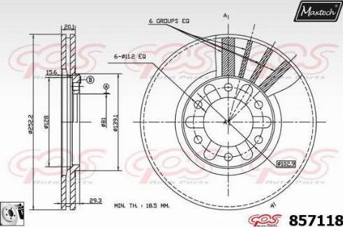 Maxtech 857118.0080 - Əyləc Diski furqanavto.az