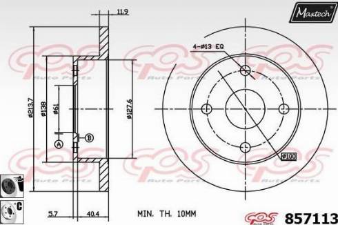 Maxtech 857113.6060 - Əyləc Diski furqanavto.az