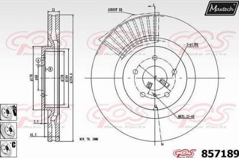 Maxtech 857189.6880 - Əyləc Diski furqanavto.az