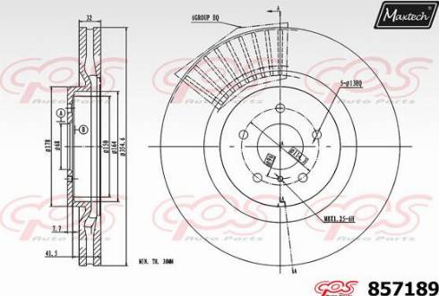 Maxtech 857189.0000 - Əyləc Diski furqanavto.az