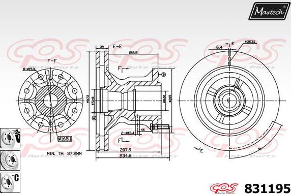 Maxtech 881002 - Əyləc Diski furqanavto.az