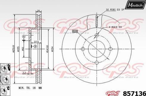 Maxtech 857136.6980 - Əyləc Diski furqanavto.az