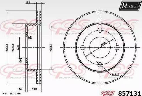 Maxtech 857131.6880 - Əyləc Diski furqanavto.az