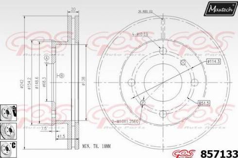 Maxtech 857133.6980 - Əyləc Diski furqanavto.az