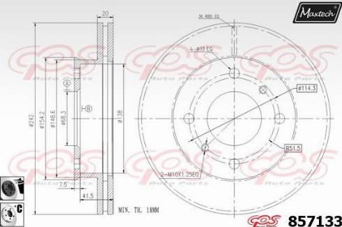 Maxtech 857133.6060 - Əyləc Diski furqanavto.az