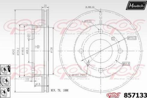 Maxtech 857133.6880 - Əyləc Diski furqanavto.az