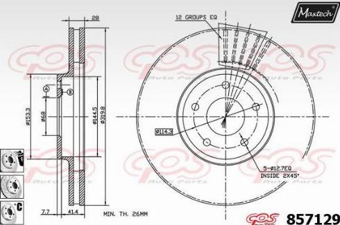 Maxtech 857129.6980 - Əyləc Diski furqanavto.az