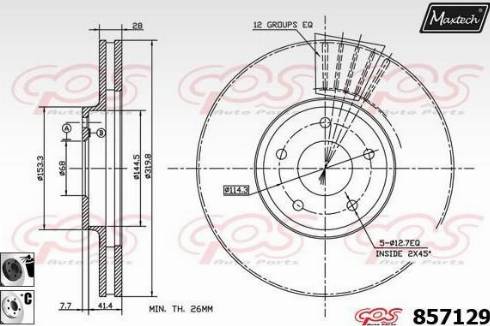 Maxtech 857129.6060 - Əyləc Diski furqanavto.az