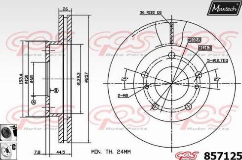 Maxtech 857125.6060 - Əyləc Diski furqanavto.az