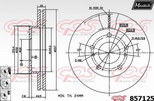 Maxtech 857125.6880 - Əyləc Diski furqanavto.az