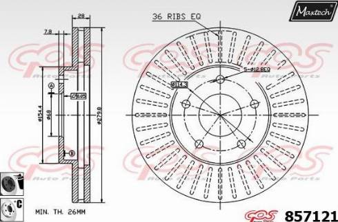 Maxtech 857121.6060 - Əyləc Diski furqanavto.az