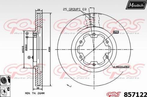 Maxtech 857122.6060 - Əyləc Diski furqanavto.az