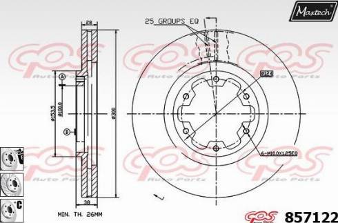 Maxtech 857122.6980 - Əyləc Diski furqanavto.az