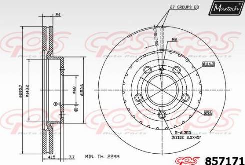 Maxtech 857171.0000 - Əyləc Diski furqanavto.az