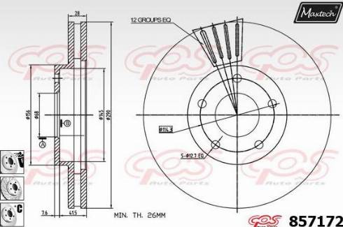 Maxtech 857172.6880 - Əyləc Diski furqanavto.az