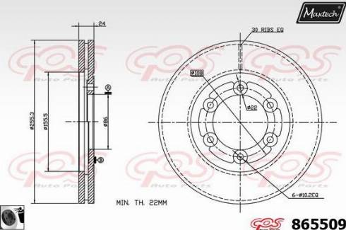 Maxtech 865509.0060 - Əyləc Diski furqanavto.az