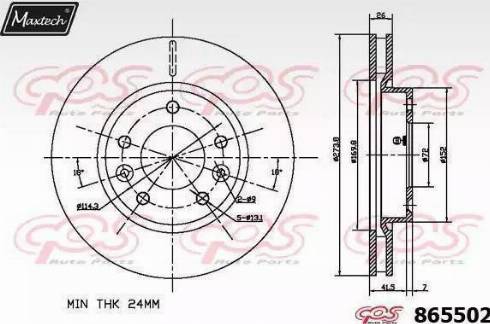 Maxtech 865502.6060 - Əyləc Diski furqanavto.az