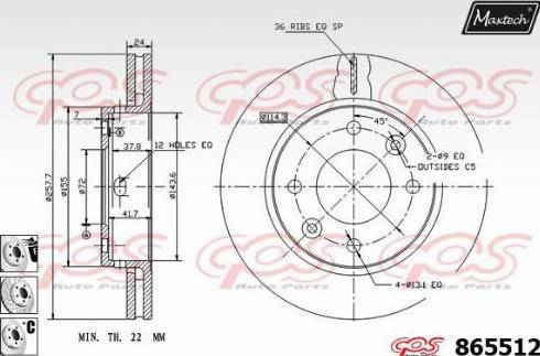 Maxtech 865512.6980 - Əyləc Diski furqanavto.az