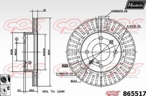 Maxtech 865517.6060 - Əyləc Diski furqanavto.az