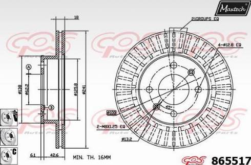 Maxtech 865517.6980 - Əyləc Diski furqanavto.az