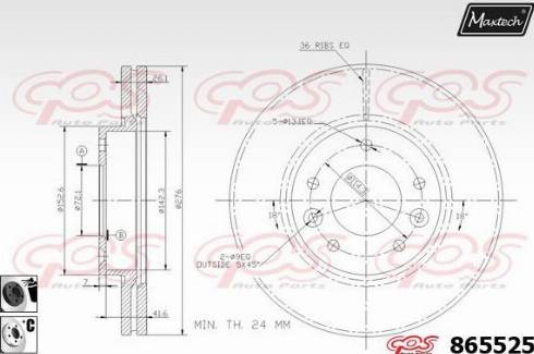 Maxtech 865525.6060 - Əyləc Diski furqanavto.az