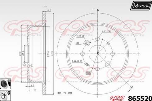 Maxtech 865520.6060 - Əyləc Diski furqanavto.az