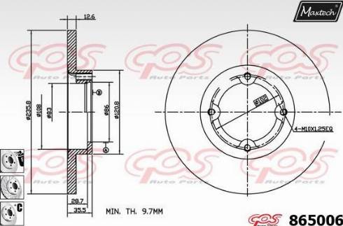 Maxtech 865006.6980 - Əyləc Diski furqanavto.az