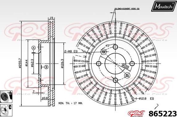 Maxtech 865018 - Əyləc Diski furqanavto.az