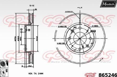 Maxtech 865246.6060 - Əyləc Diski furqanavto.az