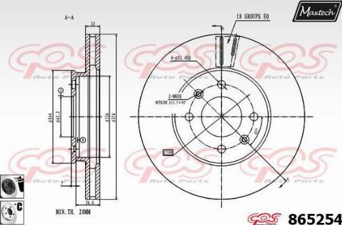 Maxtech 865254.6060 - Əyləc Diski furqanavto.az