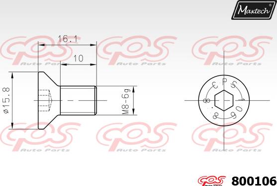 Maxtech 865254 - Əyləc Diski furqanavto.az