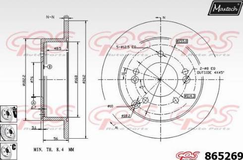 Maxtech 865269.6880 - Əyləc Diski furqanavto.az