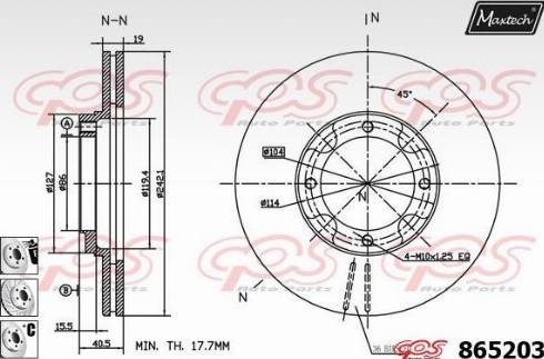 Maxtech 865203.6980 - Əyləc Diski furqanavto.az