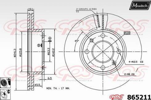 Maxtech 865211.6060 - Əyləc Diski furqanavto.az