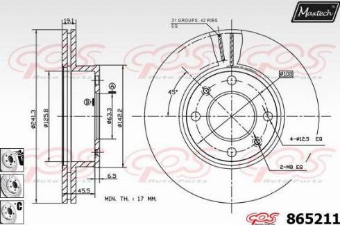 Maxtech 865211.6880 - Əyləc Diski furqanavto.az